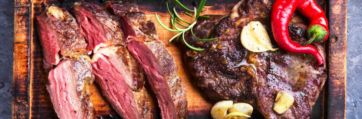 Roasted Beef on platter.