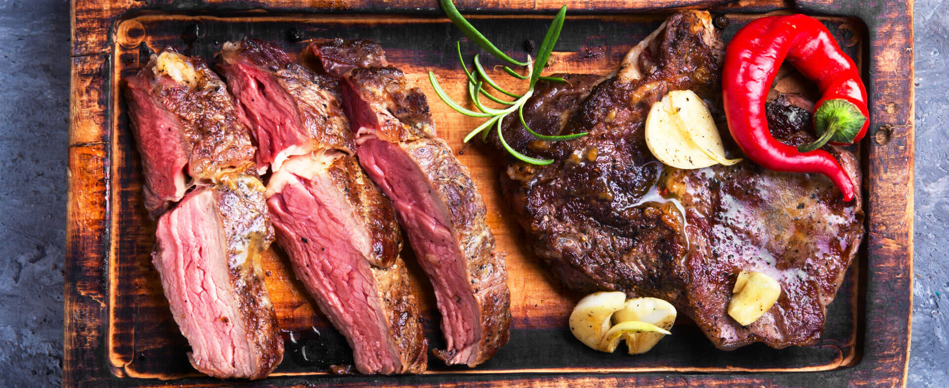 Roasted Beef on platter.