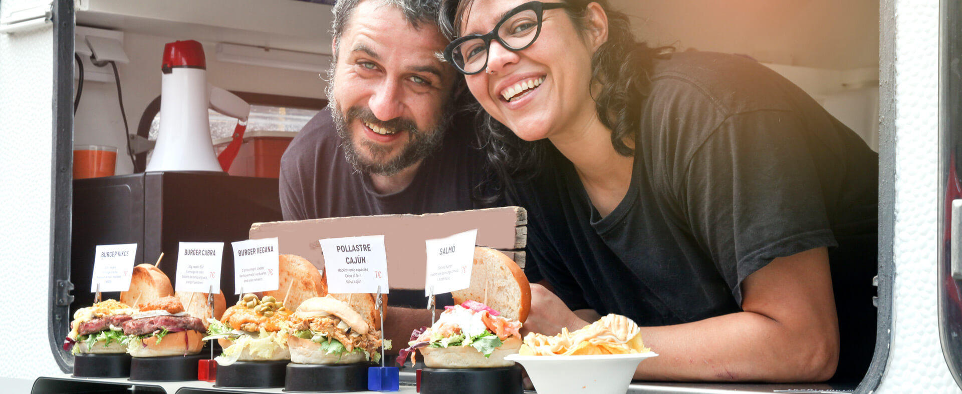 Owners of a food truck.