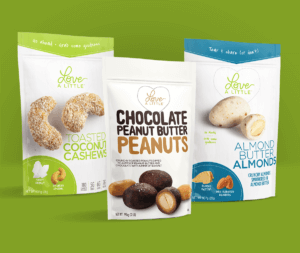 Love A Little snack pouches package design