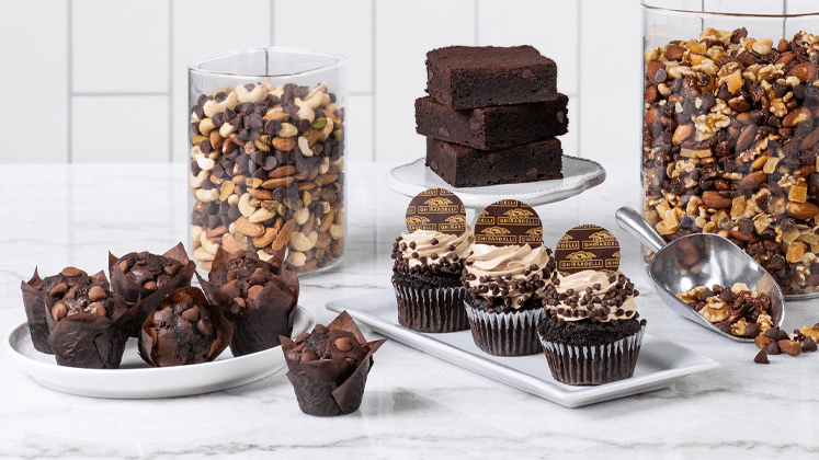 Ghirardelli chocolate baked goods