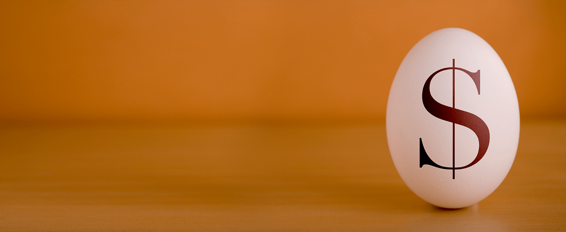 As egg prices soar, showing an egg with a dollar sign on it, sourced from Getty Images