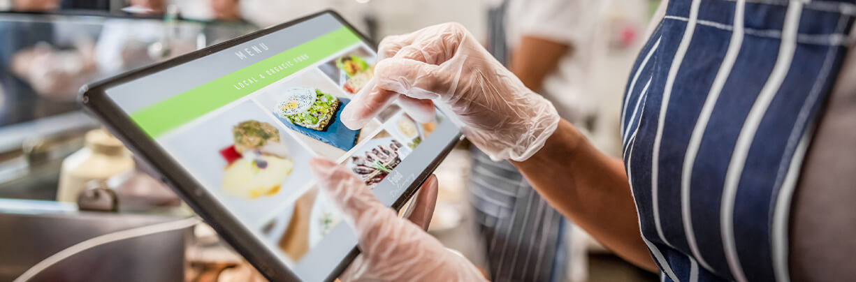 The food-away-from-home sector is using AI to make to-go meals faster. Servers use tablets to prepare recipes.